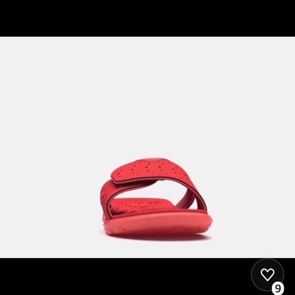 Under Armour Red Cushioned Slide Sandals - Picture 4 of 10